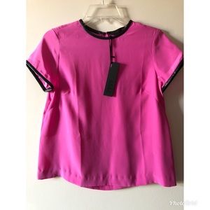Anna Catherine pink silk blouse size 0